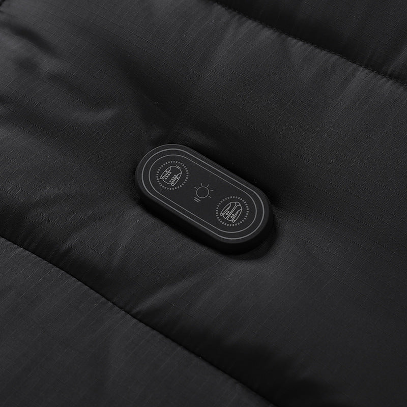 Smart Heating DC Warm Two-color Heating Constant Temperature Cotton-padded Coat